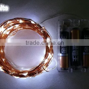 3AA Battery Operated 10M 100 Leds Copper Wire String Lights 33FT Christmas Light thumbnail-2