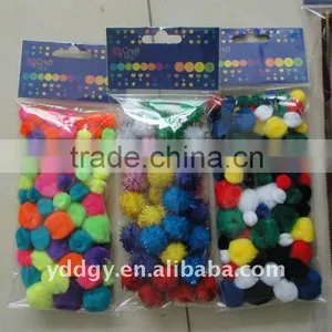 Factory Supply Hign Quality Lowprice Colorful Craft Pompons thumbnail-1