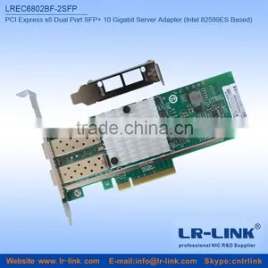LR-LINK Intel 82599es PCIE x8 10Gbps 10Gbe 2 SFP+ Port Fiber Optical 10g Ethernet Network Card Compatible X520-SR2 X520-DA2 thumbnail-2