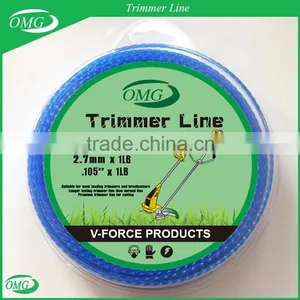 2.4mm x 1LB Square Twisted Nylon Cutting Grass Wire / Nylon Trimmer Line thumbnail-2
