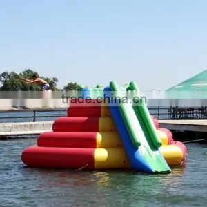 Hot Sale Cheap and Popular for Person Inflatable Floating Pyramid Water Games With Slide thumbnail-5