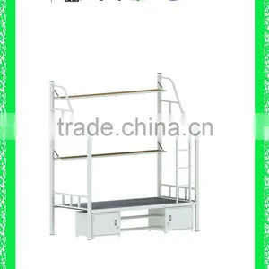 Double Decker Bed Modern Dormitory Bed HXDM008 thumbnail-1