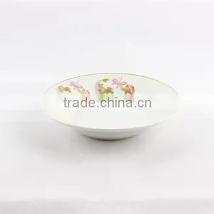 Bulk Ceramic Super White, Linyi Hongshun Soup Plate 8" Porcelain Plates thumbnail-1