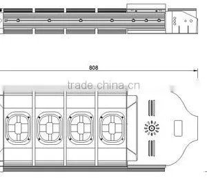 Aluminum Alloy LED Street Light Street for Construction Government Project 220W thumbnail-3