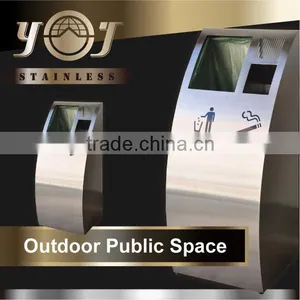 Wholesale Decorative Stainless Steel Outdoor Standing Ashtray thumbnail-4