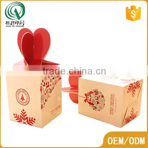 Lovely Bespoke Square Shape Recyclable CMYK Color Printing Christmas Gift Paper Box Packaging Supplier's Choice thumbnail-6