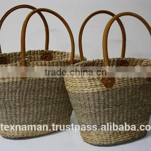 Hot Handmade Water Hyacinth Women Handbag thumbnail-6