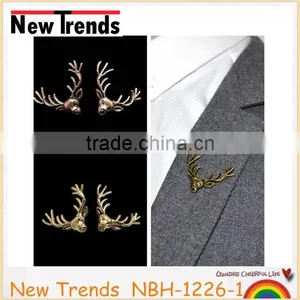 New Styles Deer Brooch Lapel Pin for Men Multi Color thumbnail-1