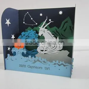 Capricornus New Zodiac 3d Pop up Card thumbnail-2