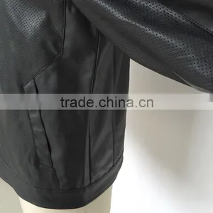 Fashion Outdoor Sport Entleman Varsity Softshell Down Leather Jacket thumbnail-5