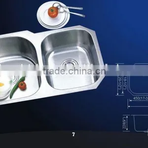 2015 Hotsell 30/70 Stainless Steel Kitchen Sink thumbnail-1
