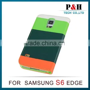 Mix Color Flip Leather Cases and Cover for Samsung S6 thumbnail-6