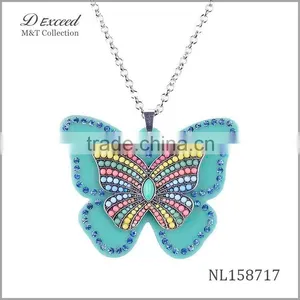 Big New Butterfly Pendant Necklace,doll Pendant Necklace for Women NL158716-21 thumbnail-2