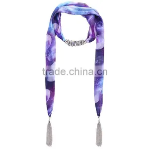 China Fashion Jewelry New Product Soft Chiffon Scarf Fashion Necklaces thumbnail-2