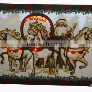 Santa Claus Christmas LED Canvas Art thumbnail-3