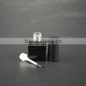China Empty Black 15ml Square Nail Polish Bottle thumbnail-2