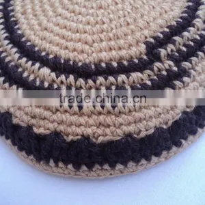 Jewish Crochet Kippah,Knit Kippot Wholesale / Jewish Kippah Hand Knitted Yarmulka Yamaka Kippot Judaica Kipa Gif, Kippah Kids thumbnail-5