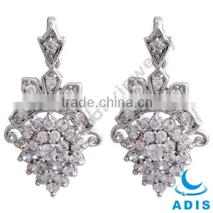 Brass Fashion Elegant Flower Design Costume Pendant Jewelry Parts thumbnail-1