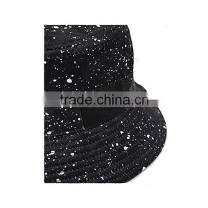 Fashion Accessory Headwear Cotton Twill Black Plain Snow Pattern Digital Printing Man Custom Bucket Hat Bulk Quality Choice thumbnail-2