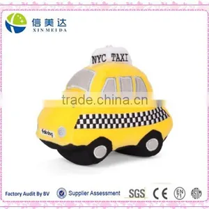 Plush Yellow Taxi Dog Toy thumbnail-1