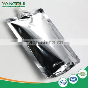 Food Grade Aluminum Foil Bag Stand up Drink Pouch With Spout Flexible Packaging Spout Bag for Bdverage Liquid or Fruit Quality Choice thumbnail-2