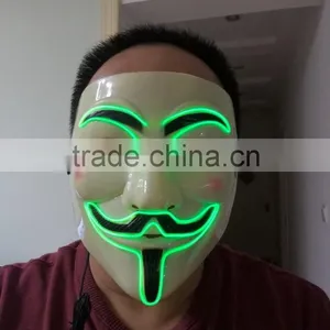 EL WIRE Mask / el Wire Party Mask / el Flashing Mask thumbnail-2