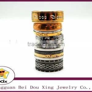 2015 18K Gold Plated Rings 316L Stainless Steel Rings for Men Women Engagement Wedding Classic Jewelry Size 4 to 14 Men Rings Quality Choice thumbnail-3