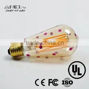 Edison Shape Warm White Light Bulbs 2700K E27/E26/B22 4W/6w St64 ST58 A19 G80 G95 Led Filament Bulb,LED Filament Bulbs thumbnail-1