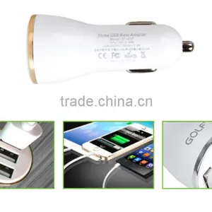 5V 3.4A 3 Port USB Car Charger For IPad 6s Plus 6s 6 5 5S 5C 4S For Samsung thumbnail-4