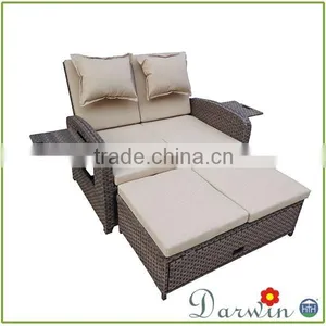Outdoor Double Lounge Bed Designs Rattan Wicker thumbnail-1