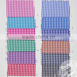 China Supplier Polyester Cotton 2mm Plaid Nurse Uniform Fabric Quality Choice thumbnail-1