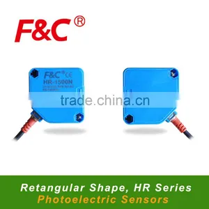 HR Series Rectangular Shape Photoelectric Sensor, DIffuse/Retro Reflective/Through-beam Photo Sensor thumbnail-1