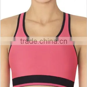 Cotton Comfortable Ladies Basic Plain Sport Top Bra thumbnail-1