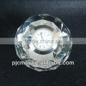 Crystal Table Clock, Crystal Desk Clock for Home Decoration thumbnail-1
