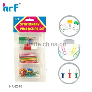 Stationery Pins & Clips Set Colorful Series HR-Z010 thumbnail-1