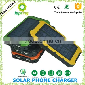 Outdoor Travel Waterproof Solar Power Bank Portable Solar 8000mah Battery For Mobile Phone Charger Power Bank thumbnail-4