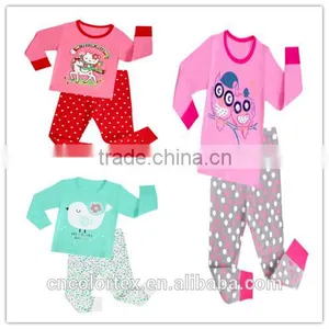 Wholesale Cotton Unisex 2pcs Lounge Wear Baby Clothing Set thumbnail-1