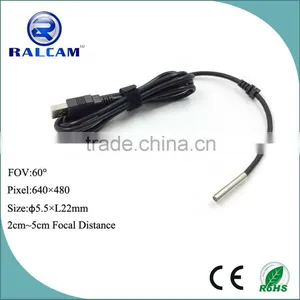 Adjustable Focusing Distance O/D 4.5mm Usb Camera Module With Metal Case thumbnail-3