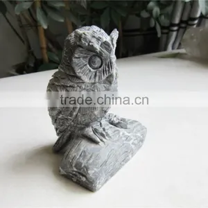 2015 Hot Sale so Cool Natural Labradorite Owl Quartz Crystal Carving Night Owl thumbnail-4