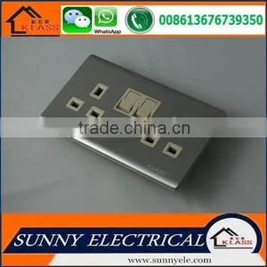 KB5 Modern British Standard Type Electric Wall Stainless Steel Switched and Socket With CE Certification thumbnail-2