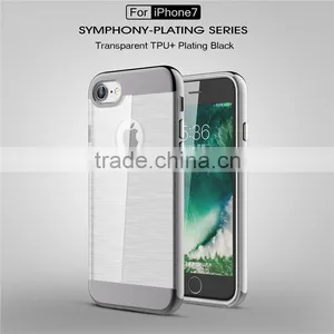 2016 NEWEST Manufacturer Direct Ultra-slim Case for IPhone 7 7plus Case Transparent TPU Case PC Plating Bumper Cover thumbnail-2