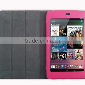 Pink Smart Cover Slim Magnetic PU Leather Case for Google Nexus 7Inch Tablet thumbnail-1