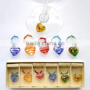 2016 Factory Holiday Gifts Wine Charms - Set of 6 thumbnail-2