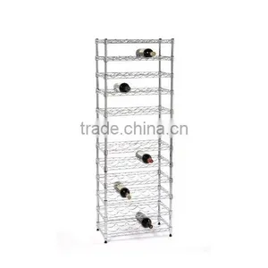 Customized Chrome Plated Metal Wine Rack thumbnail-2