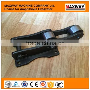 40Cr Steel Wearable Amphibious Excavator Chain , MAXWAY Machine Company thumbnail-1