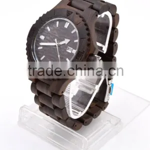 Hot Selling Japan Movement Quartz Wood Watch thumbnail-4