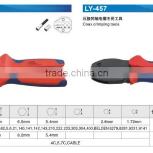 LSD Experience Production for 10yearsCE;ROHS; Good Qutails Pliers for 4c 5,7c 5.4/8.2/11mmcable Hand Coax Crimping ToolsLY-457 thumbnail-4