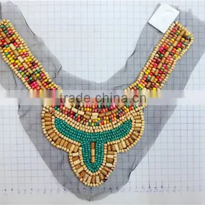 Wholesale Fashion Handmade Beaded Neckline Piece For Garment thumbnail-1