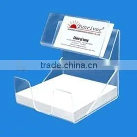 Clear Desk Vertical Freestanding Acrylic Business Card Holder thumbnail-1