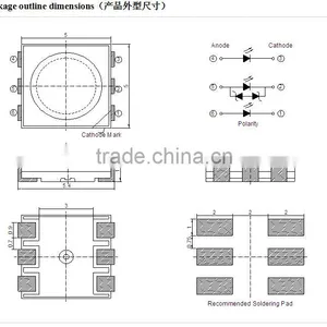 5050 White SMD LED 5000-6500K 70Ra thumbnail-2